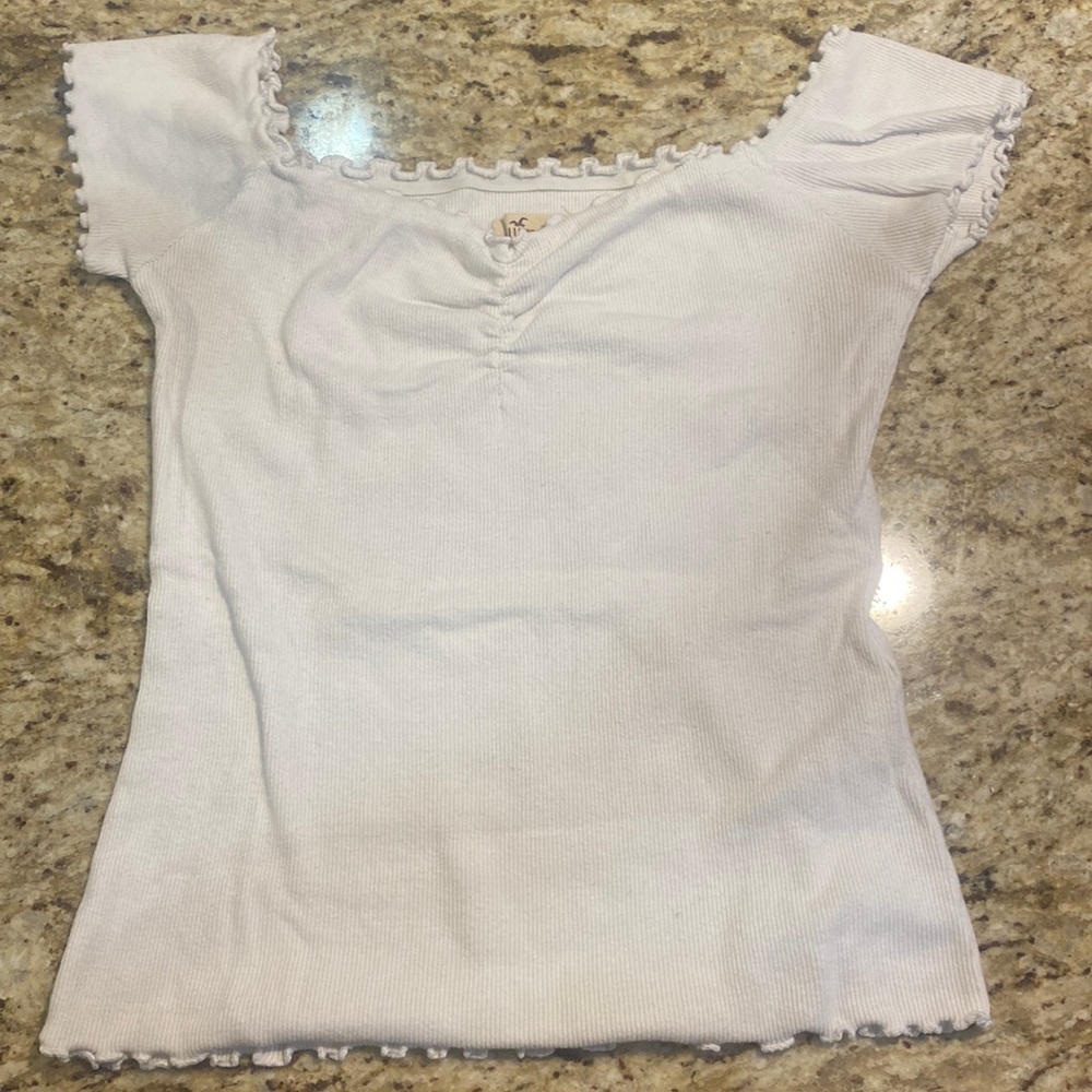 White crop top